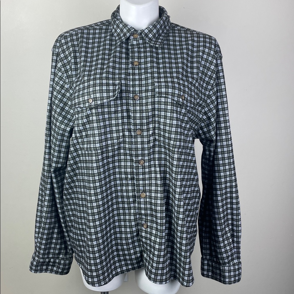 Sportif Vintage Plaid Flannel Button Up